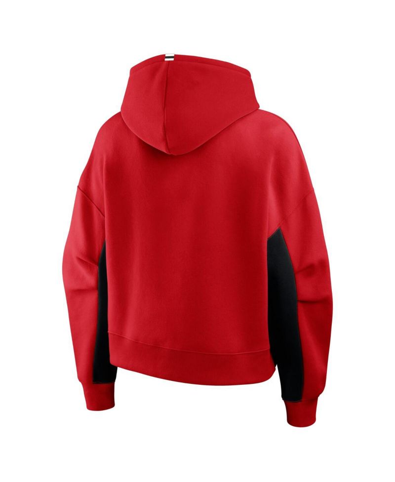 Women's Red New Jersey Devils Back Check Boxy Hoodie