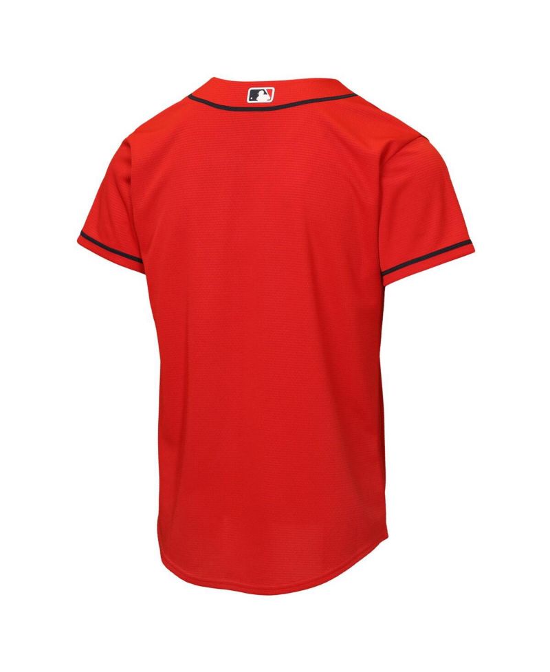 Big Boys and Girls Red Atlanta Braves Alternate Replica Jersey