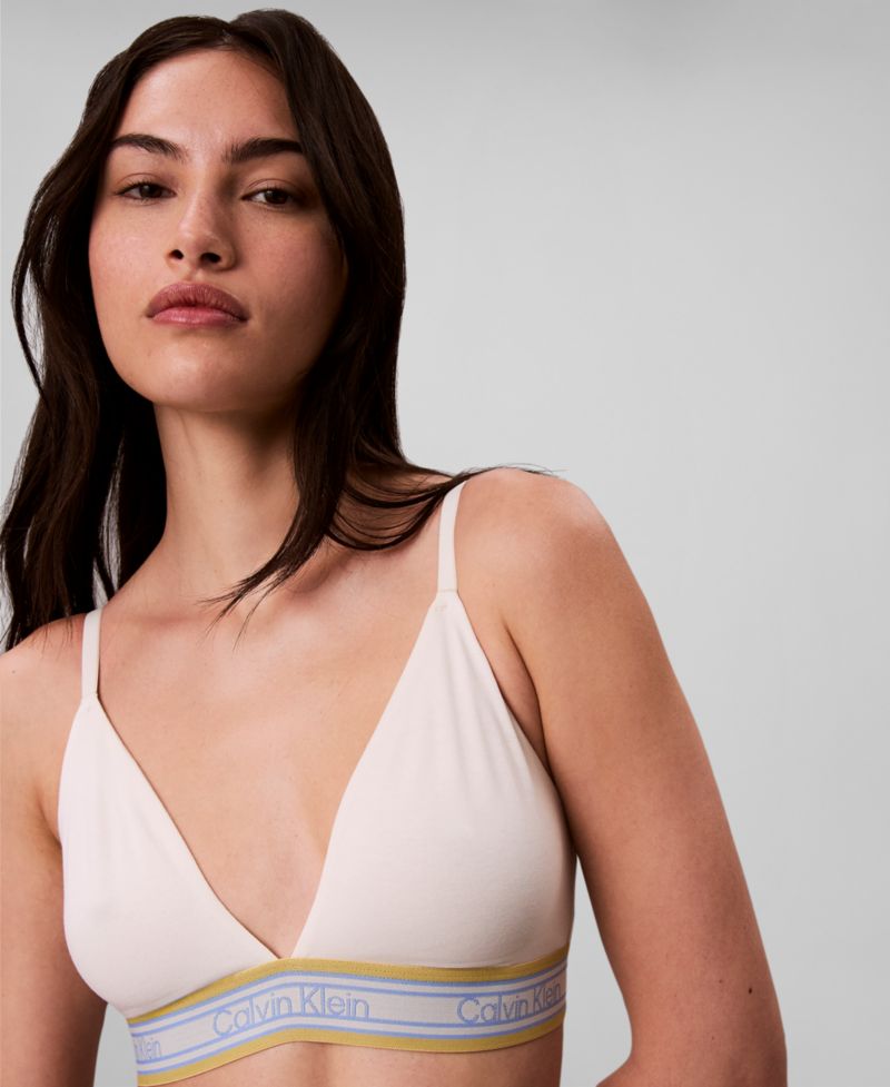 Women's Icon Cotton Modal Lightly Lined Triangle Bralette QF8693