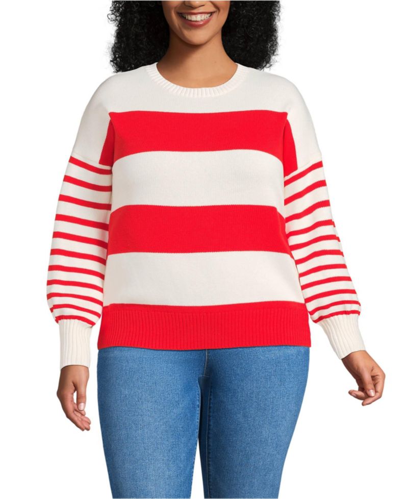 Plus Size Drifter Jersey Crewneck Sweater