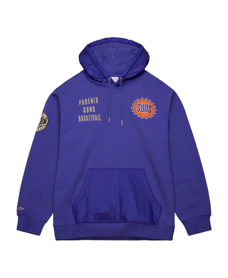 Men's Purple Phoenix Suns Team OG 2.0 Vintage Logo Fleece Pullover Hoodie