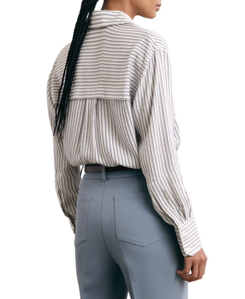 Women's Annika Stripe Concealed-Placket Shirt