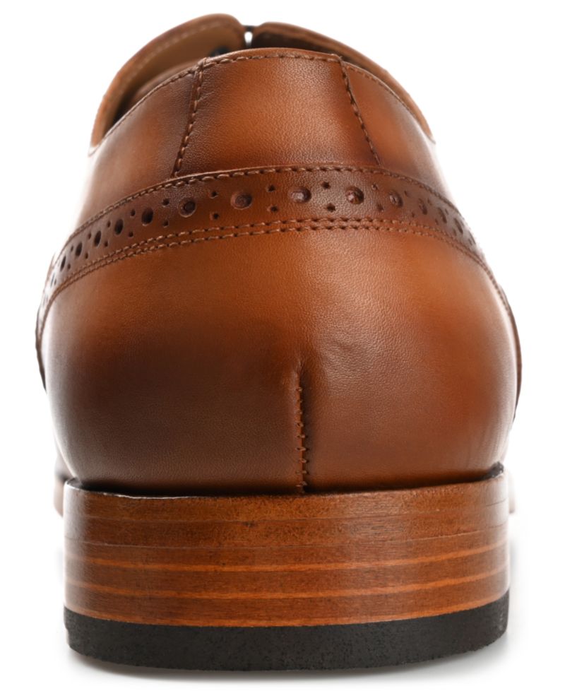 Men's Beck Handcrafted Brogue Wingtip Leather Dress Shoes