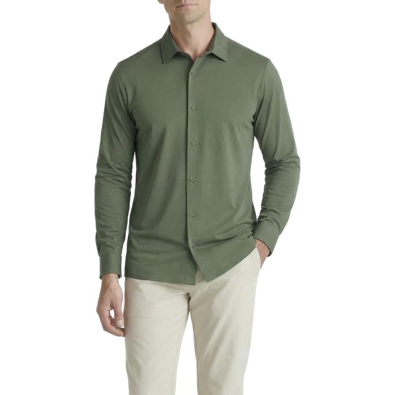 Men's Office-Leisure Collection Cool Tech Seamless Long Sleeve Shirt