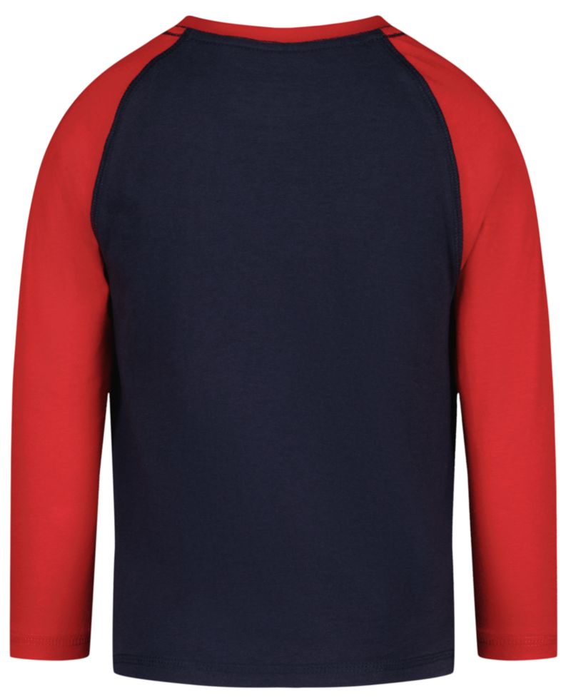 Boys' 2T-7 Mascot Raglan Graphic Long- Sleeve T-shirt.