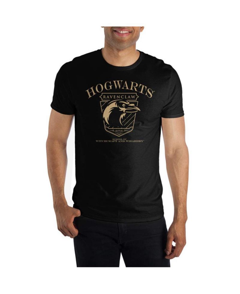 Big & Tall Ravenclaw Hogwarts House Black Short Sleeve Shirt-4XL