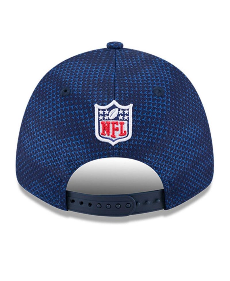 Men's Navy Dallas Cowboys 2024 Sideline 9FORTY Stretch-Snap Hat