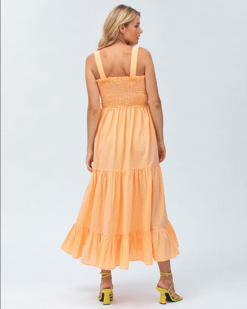 Women's Smock Tiered Maxi Dress Holly