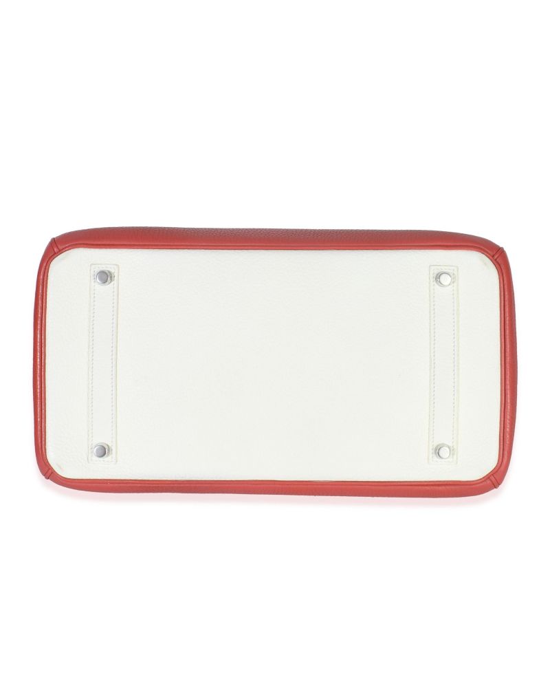 Sanguine White Clemence Verso Birkin 35 PHW