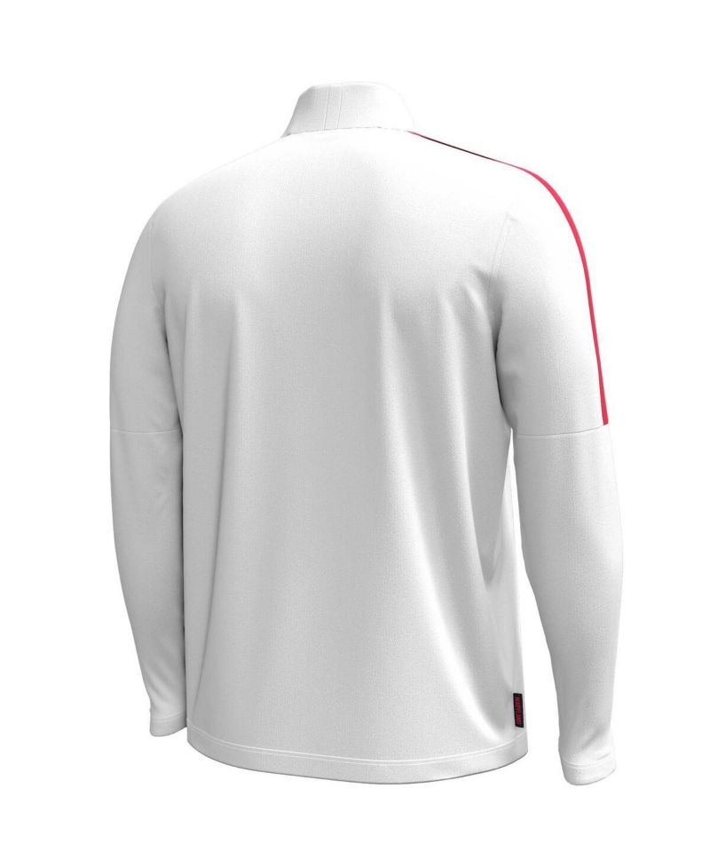 Men's White Maryland Terrapins Playoff Performance Quarter-Zip Jacket