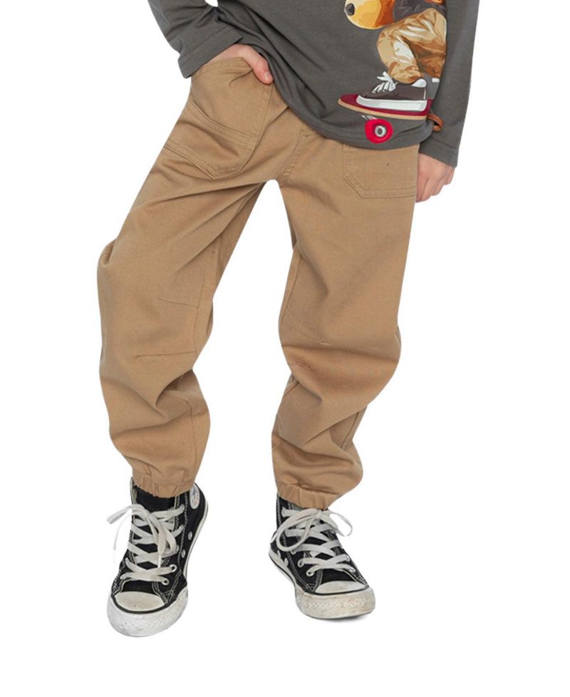 Baby Boy 12M-24M Stretch Canvas Jogger Pants