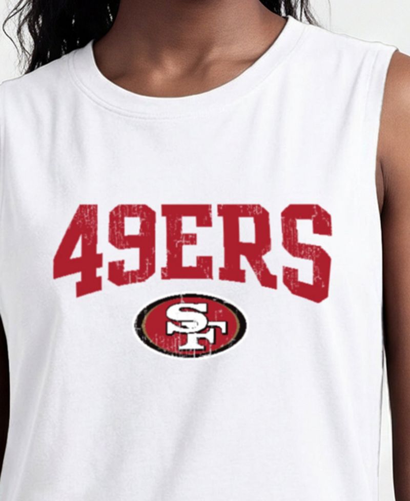 Women's San Francisco 49ers Distressed Sleeveless Muscle Tank