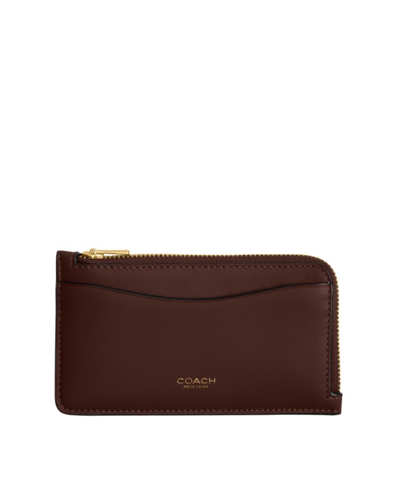 Essential New York Zip Leather Card Case