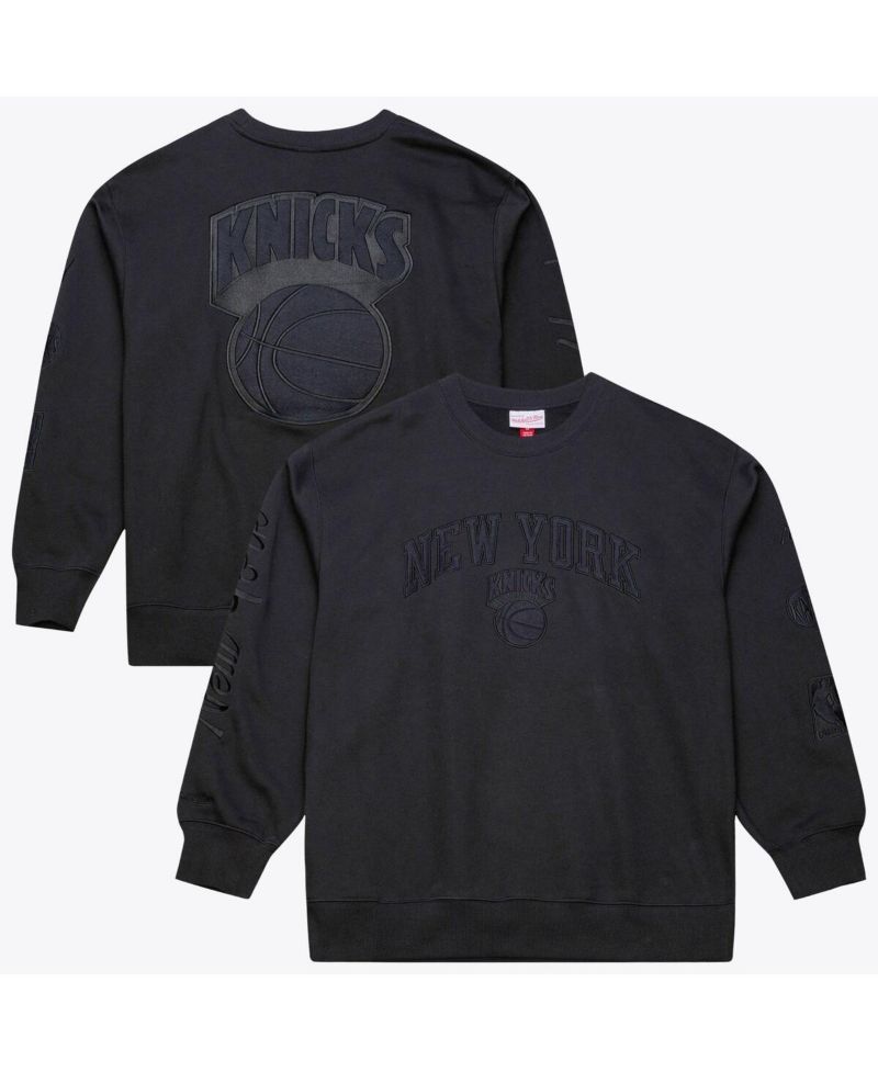 Men's Black New York Knicks Phantom Fleece Sweatshirt