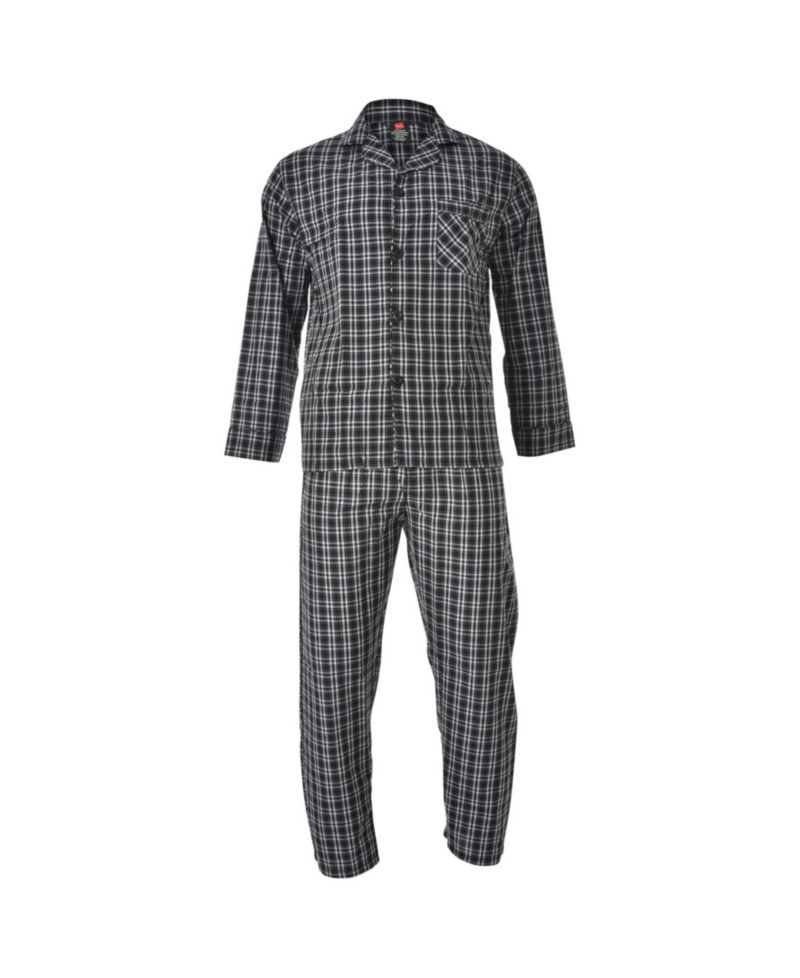 Men's Big and Tall Cvc Broadcloth Pajama Set