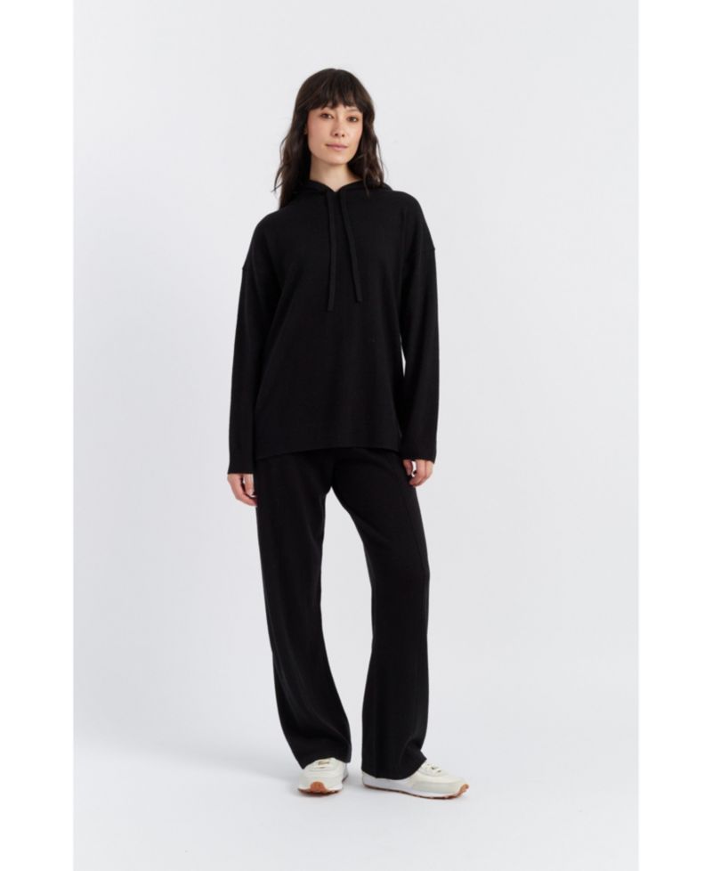 Women's Chinti and Parker Wool Cashmere Blend Relaxed Hoodie Sweater