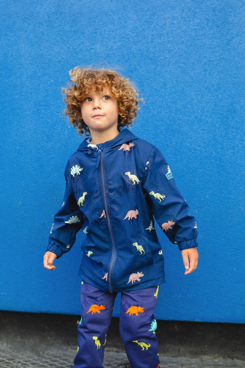 Boys Color Changing Hooded Raincoat