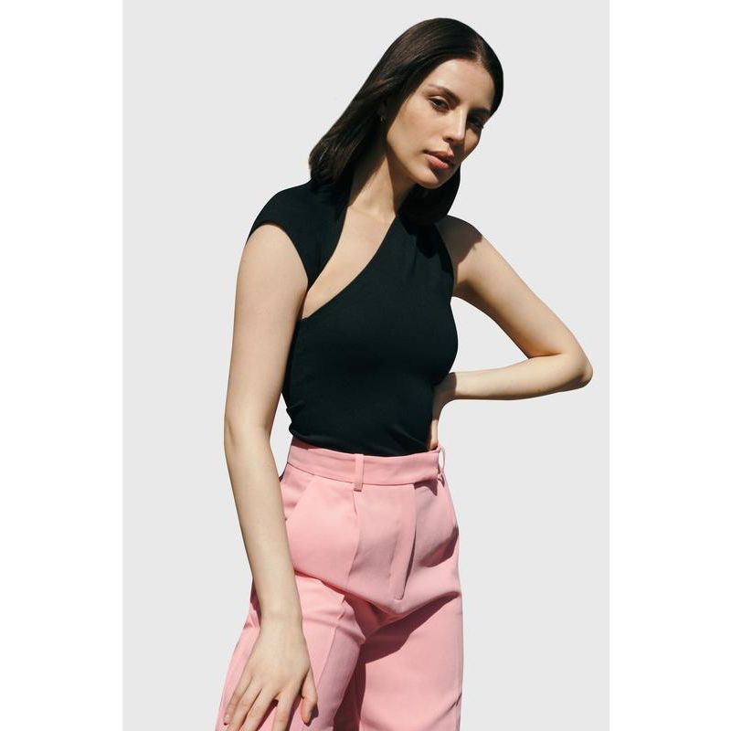 Women's Manhattan Sculpted One-Shoulder Sleeveless Top