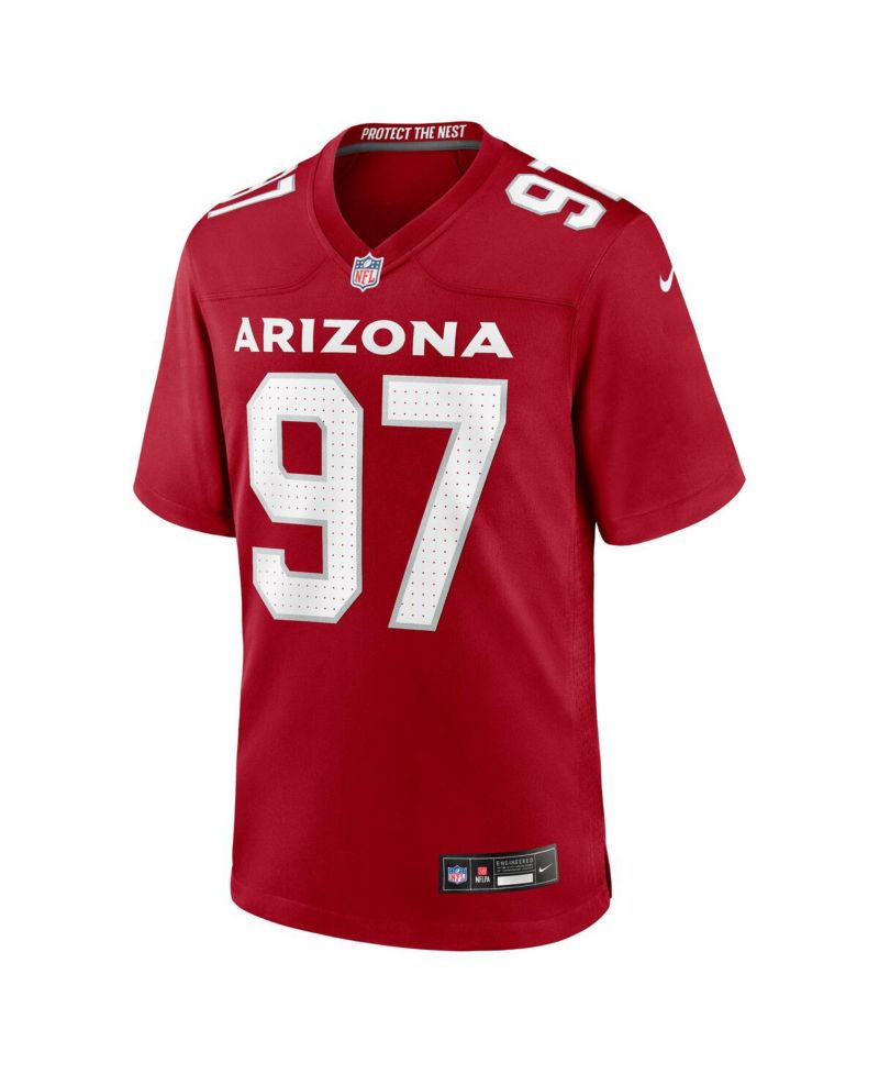 Men's Walter Nolen Cardinal Arizona Cardinals 2025 NFL Draft First Round Pick Game Jersey