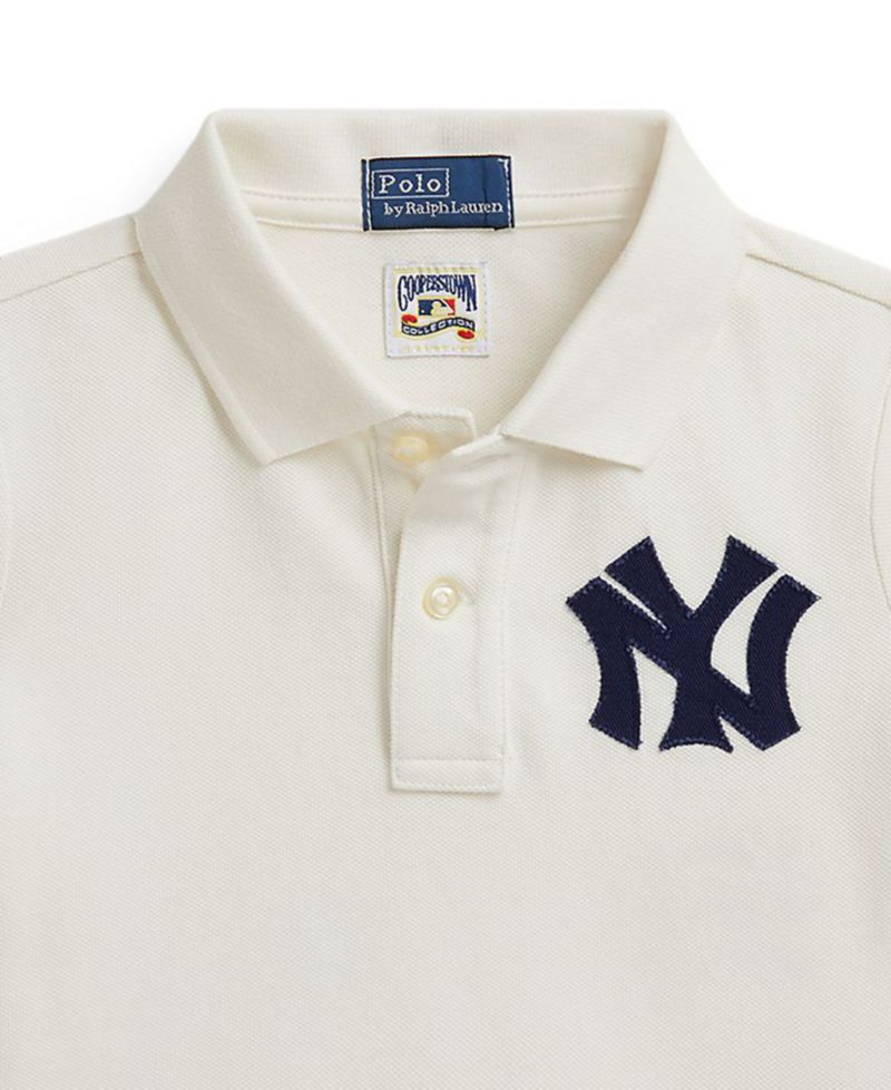 Girls' 2T-6X Two-Button Placket Yankees Polo Shirt