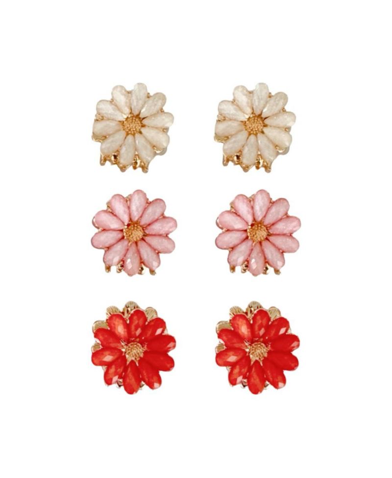Women's Mini Claw Clip Set of 6 - Daisy Blooms