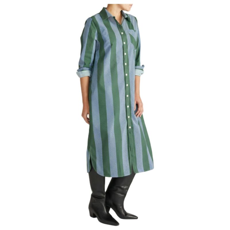 Women's Plus Size Odeon Stretch Poplin Shirtdress