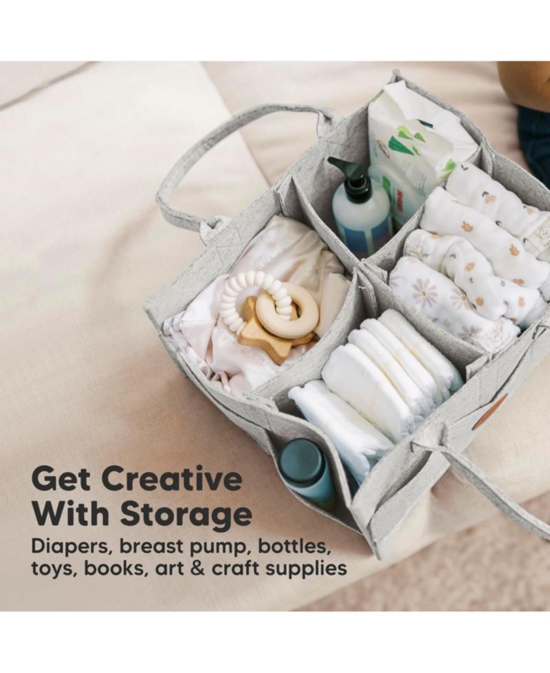 Original Baby Diaper Caddy Organizer, Large Storage Caddy Organizer for Nursery, Changing Table