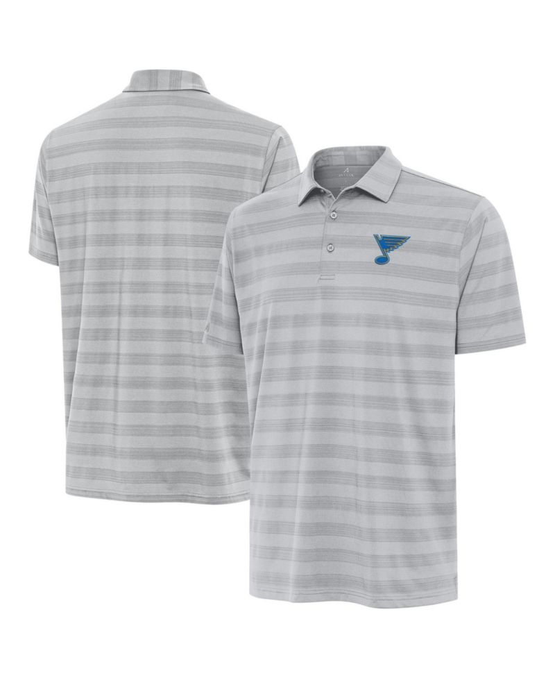 Men's Gray St. Louis Blues Tunnel Polo Shirt