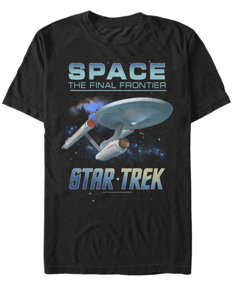 Star Trek Men's The Original Series Space The Final Frontier Short Sleeve T-Shirt
