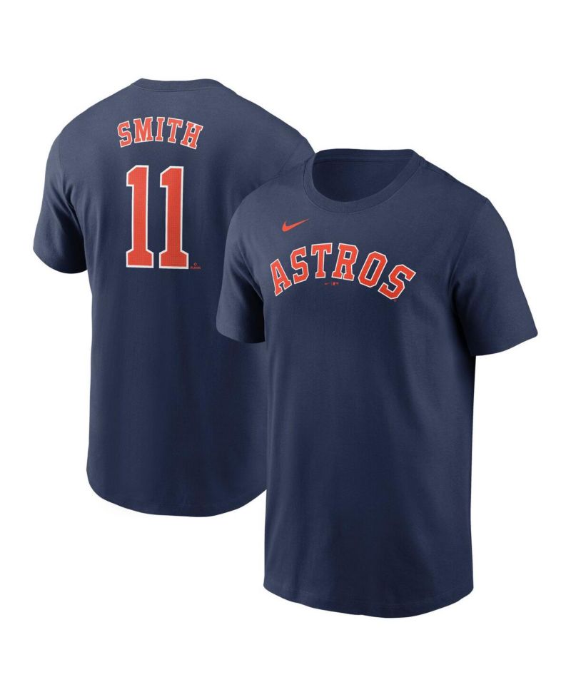 Men's Cam Smith Navy Houston Astros Fuse Name & Number T-Shirt