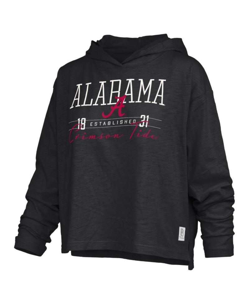Women's Alabama Crimson Tide Castillo Slub Long-Sleeve Hooded T-Shirt