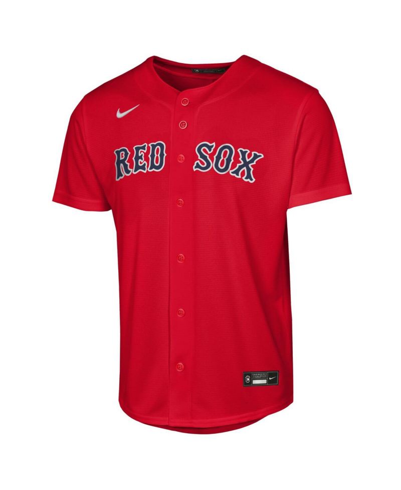 Big Boys and Girls Red Boston Red Sox Alternate Replica Jersey