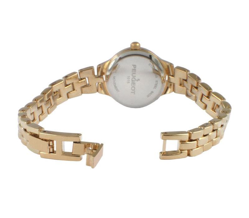 Women's 22mm Round Dial Round Self-Adjust Link Bracelet Watch