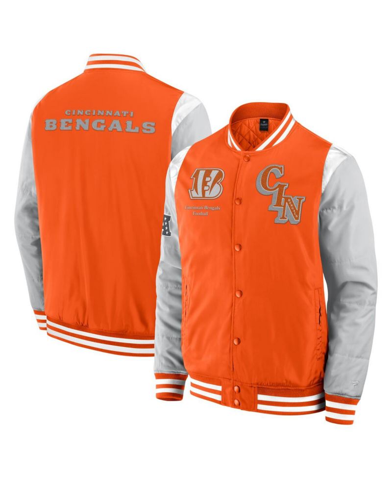 Men's and Women's Orange Cincinnati Bengals Elements Elite Full-Snap Jacket