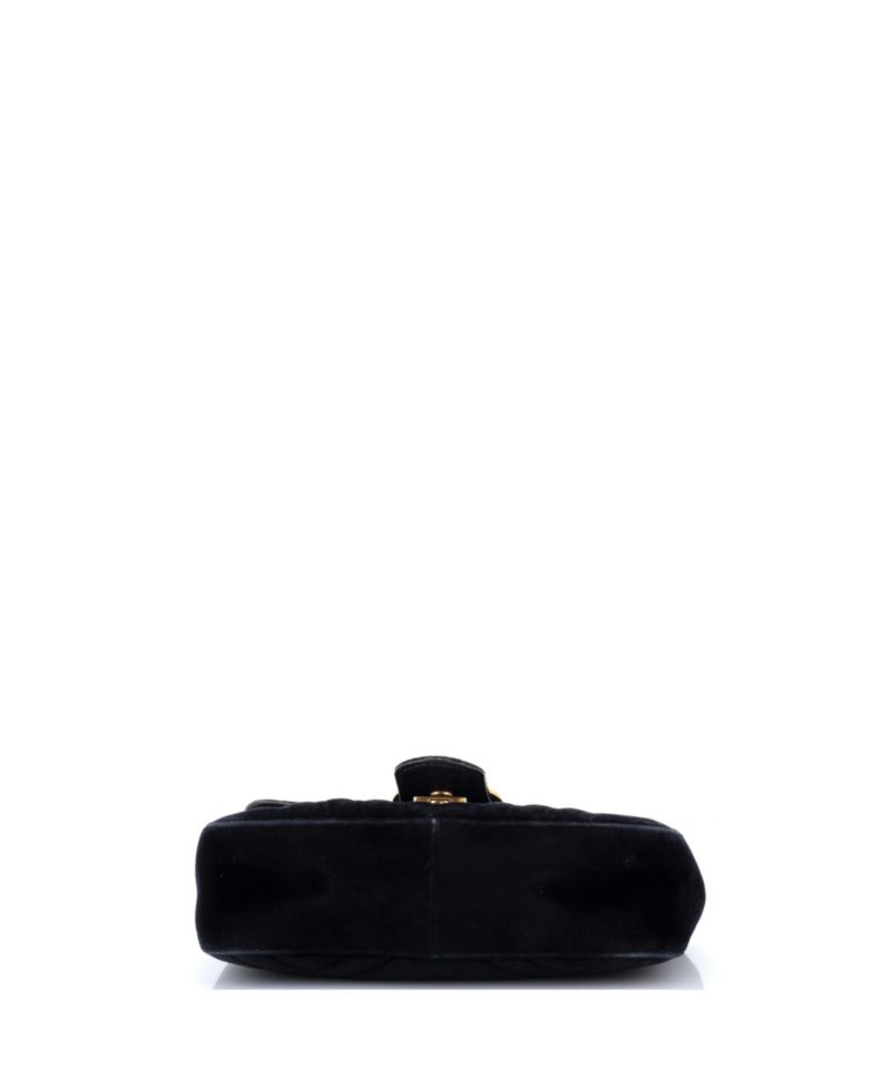 Mini GG Marmont Flap Bag Matelasse Velvet