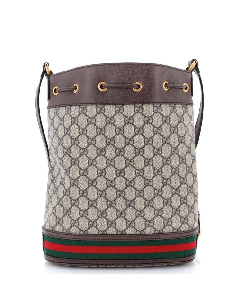 Medium Ophidia Bucket Bag GG Coated Canvas