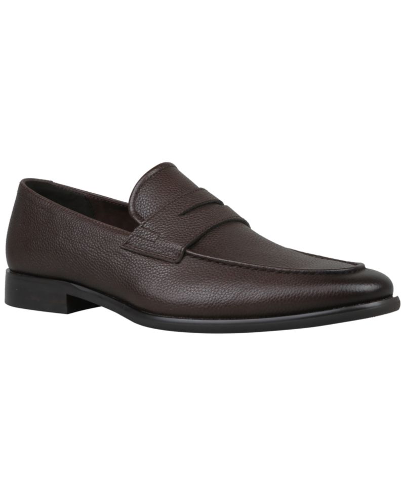 Men's Genuine Leather Slip-On Penny Loafers