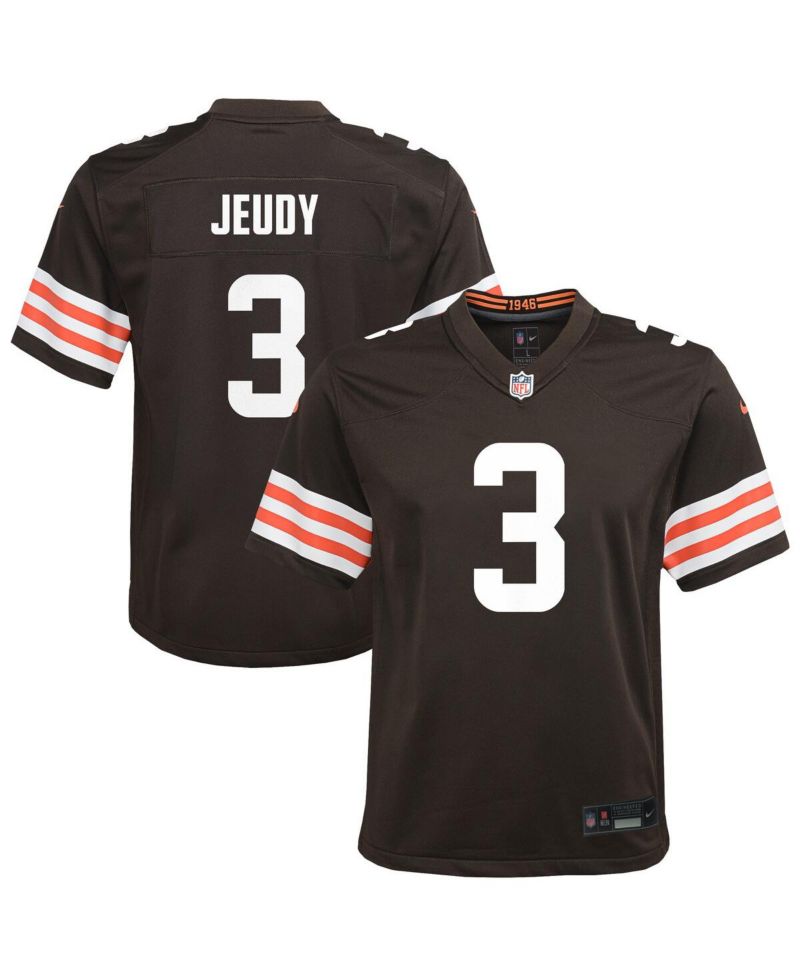 Big Boys and Girls Jerry Jeudy Brown Cleveland Browns Team Game Jersey