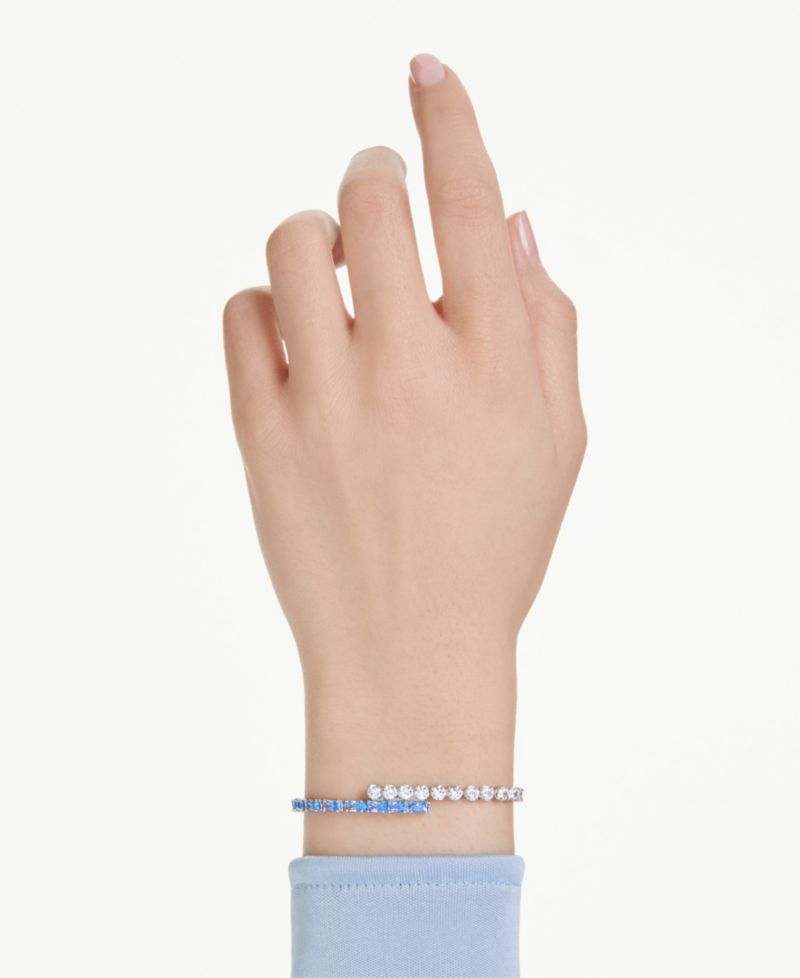 Swaroski Matrix Rhodium Plated Bracelet