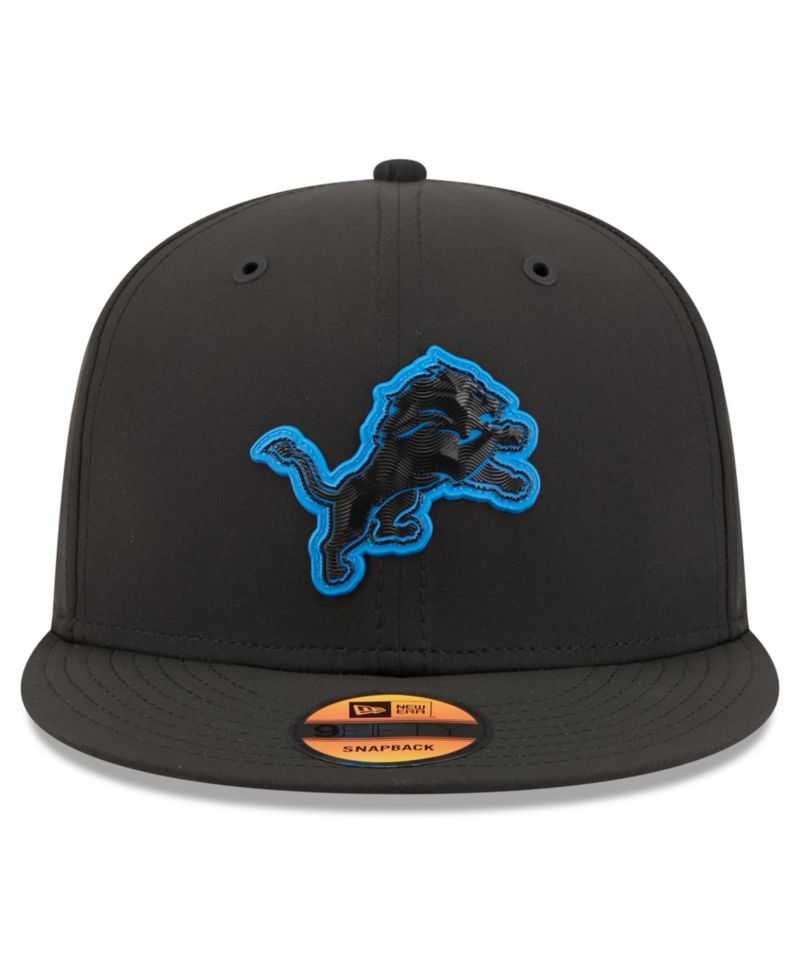 Men's Black Detroit Lions 2026 Sideline 9FIFTY Snapback Hat