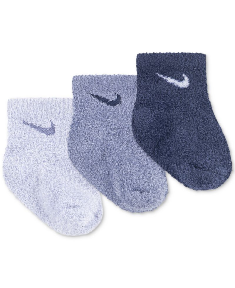 Baby and Toddler Girls and Boys 3-Pack Cozy Ankle Socks