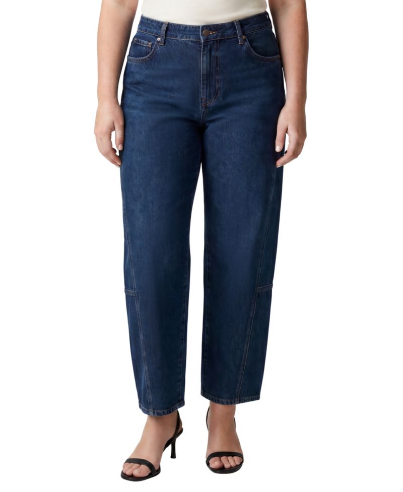 Plus Size Slim Barrel Jeans