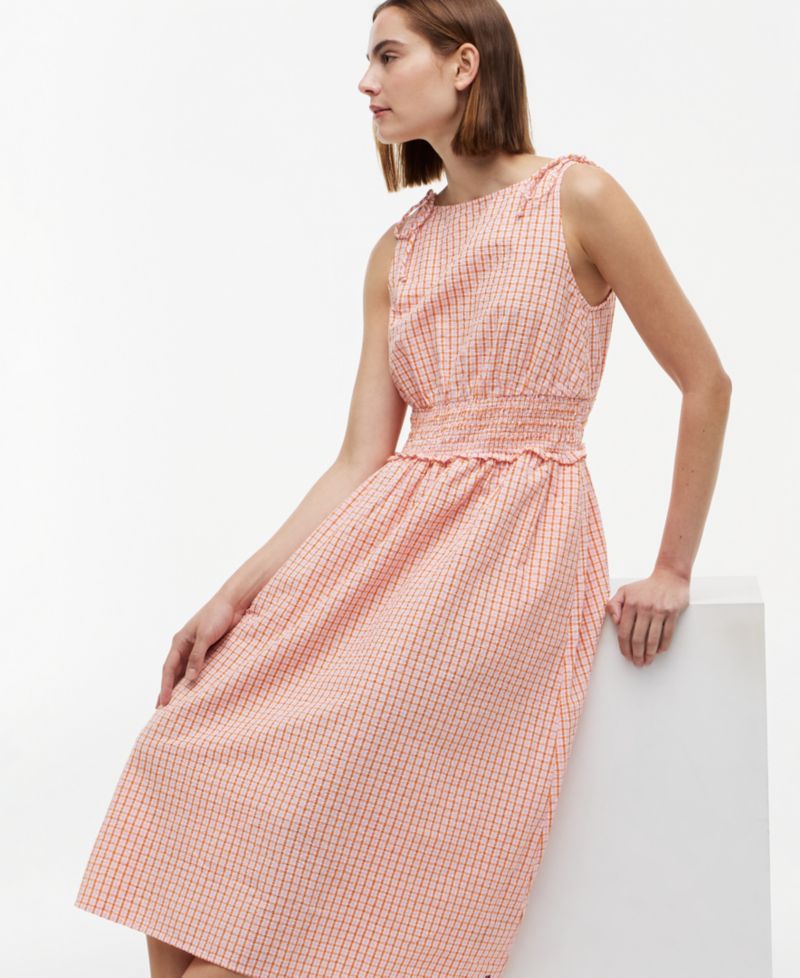 Women's Seersucker Sleeveless Cotton Dress