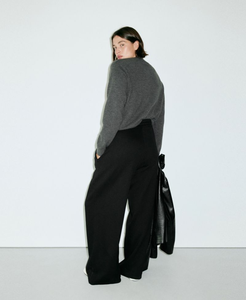 Women's Fine-Knit Straight-Fit Pants