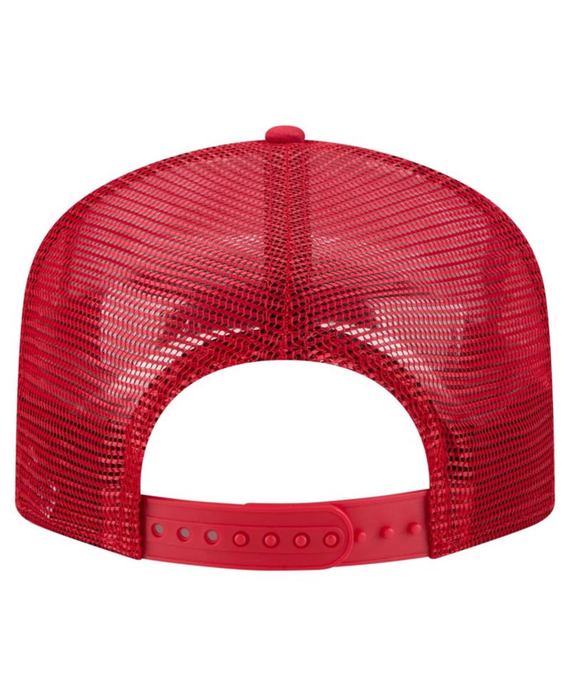 Men's White/Red Cincinnati Reds Retro Cut 19TWENTY Adjustable Trucker Hat