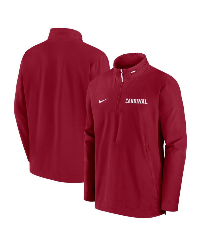 Men's Cardinal Stanford Cardinal Sideline Coaches Quarter-Zip Jacket