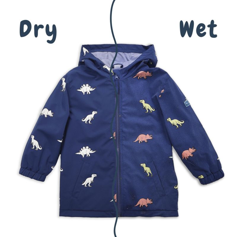 Boys Color Changing Hooded Raincoat
