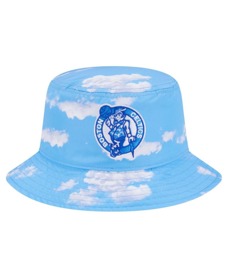 Men's Black/Light Blue Boston Celtics Summer Sun and Storm Reversible Bucket Hat