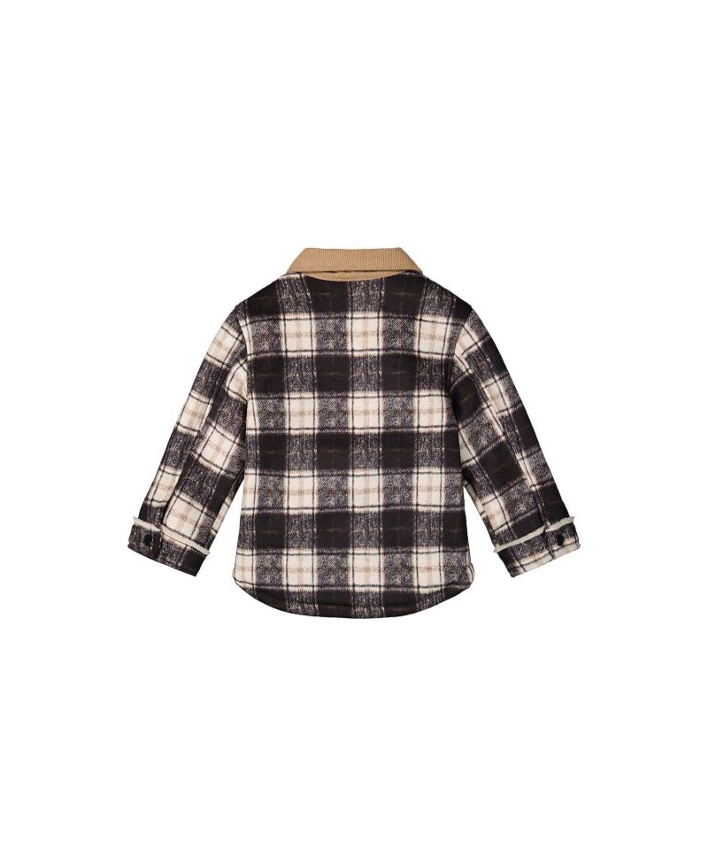 Little and Big Boy 6-12 Brushed Plaid Zipped Jacket