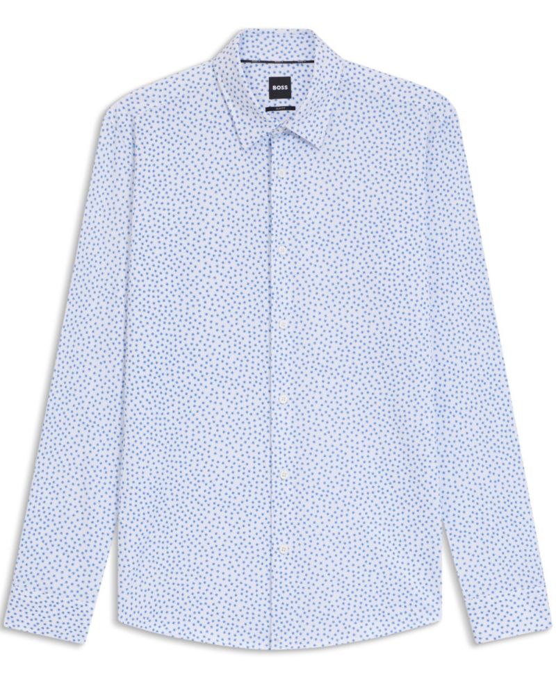 Men's Slim-Fit Cotton Blend Shirt